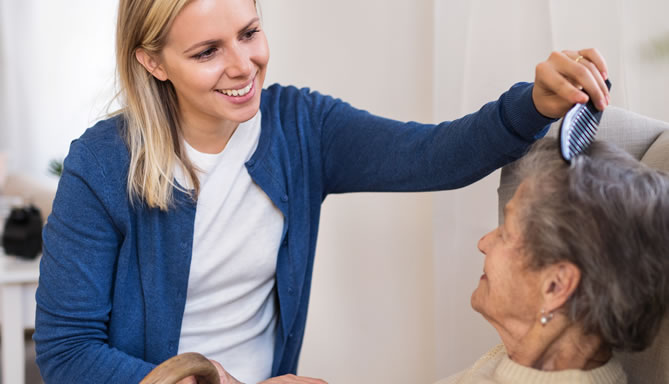 Pearls Monterey senior care offers personal hygiene services for the elderly